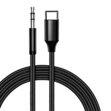 Type-C to 3.5mm AUDIO laidas juodas DEVIA