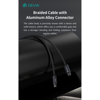TYPE-C TO TYPE-C Extreme PD 240W 5A 2m laidas DEVIA 6