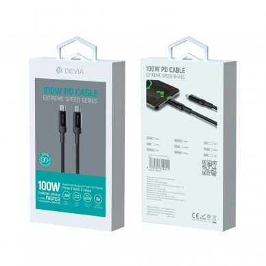 TYPE-C TO TYPE-C Extreme speed 100W laidas DEVIA 4
