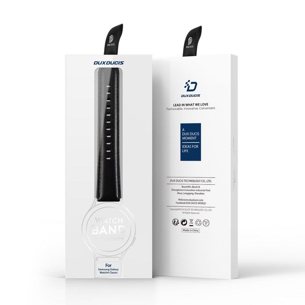 Universali black DUX DUCIS odinė apyrankė 22mm 2