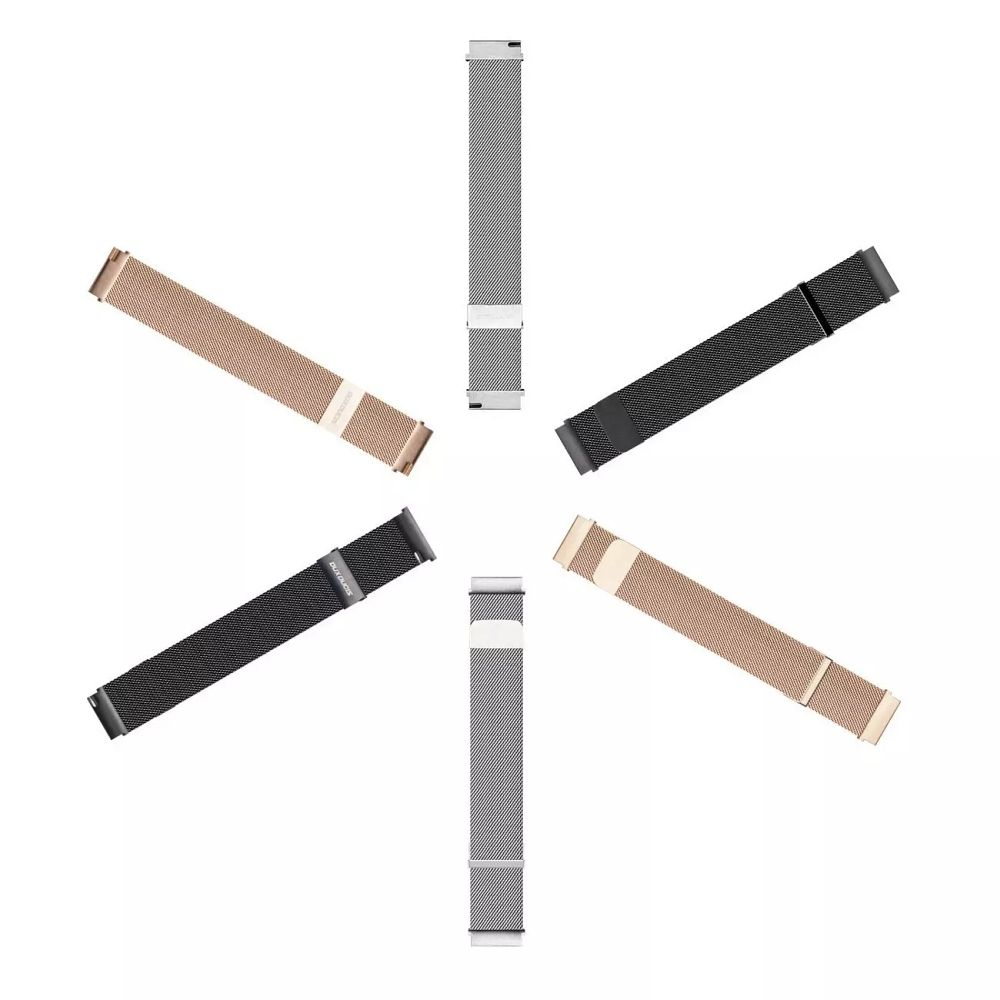 Universali DUX DUCIS Milanese stainless steel magnetic apyrankė 20mm black 1