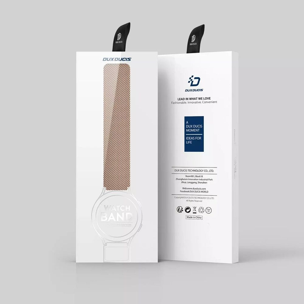 Universali DUX DUCIS Milanese stainless steel magnetic apyrankė 20mm gold 10