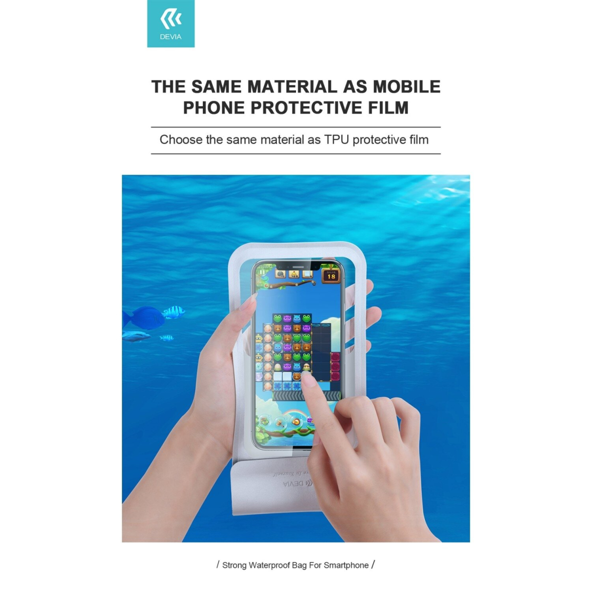 Universalus black sandarus / neperšlampamas vandeniui DEVIA dėklas 2