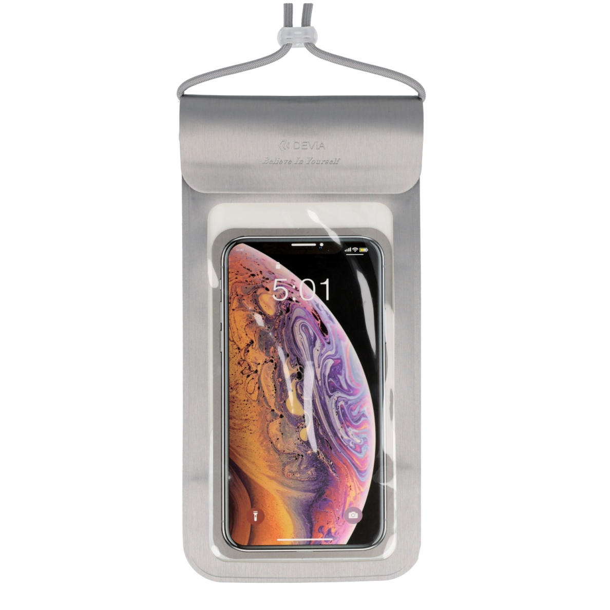Universalus silver sandarus / neperšlampamas vandeniui DEVIA dėklas