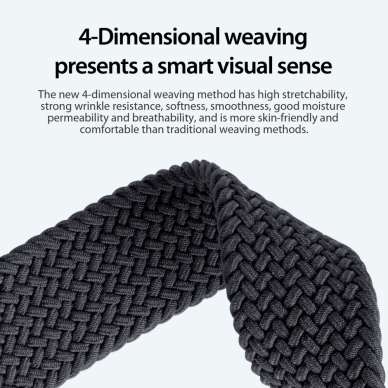 Universali midnight DUX DUCIS Braided Nylon apyrankė 22mm 1