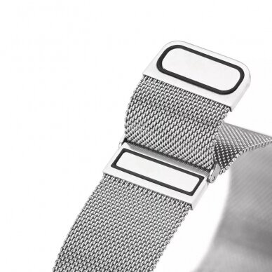 Universali DUX DUCIS Milanese stainless steel magnetic apyrankė 20mm silver 2