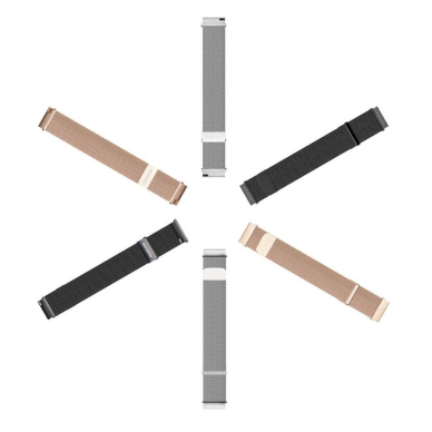 Universali DUX DUCIS Milanese stainless steel magnetic apyrankė 22mm black 1