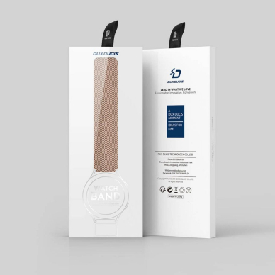 Universali DUX DUCIS Milanese stainless steel magnetic apyrankė 22mm gold 6