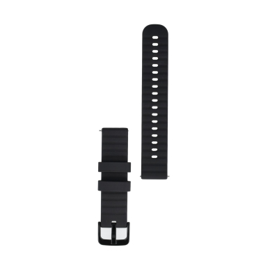 Universali silikoninė apyrankė Wave Grain black 18mm