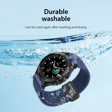 Universali storm blue DUX DUCIS Braided Nylon apyrankė 22mm 2