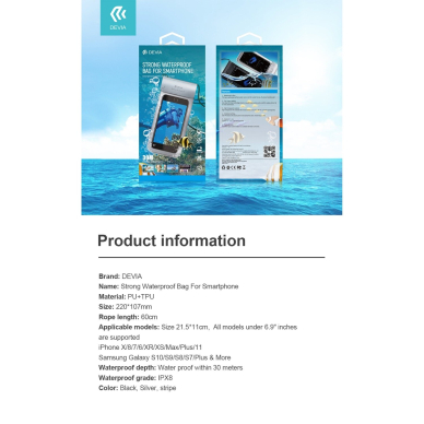 Universalus black sandarus / neperšlampamas vandeniui DEVIA dėklas 4