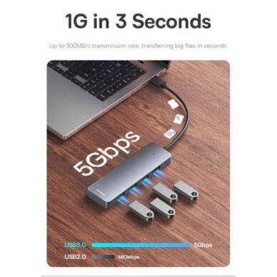 USB šakotuvas BASEUS 15cm B0005280B811-00 4