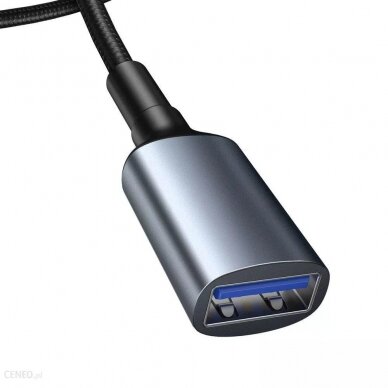 USB TO USB Baseus 3.0 pilkas sustiprintas laidas CADKLF-B0G 3
