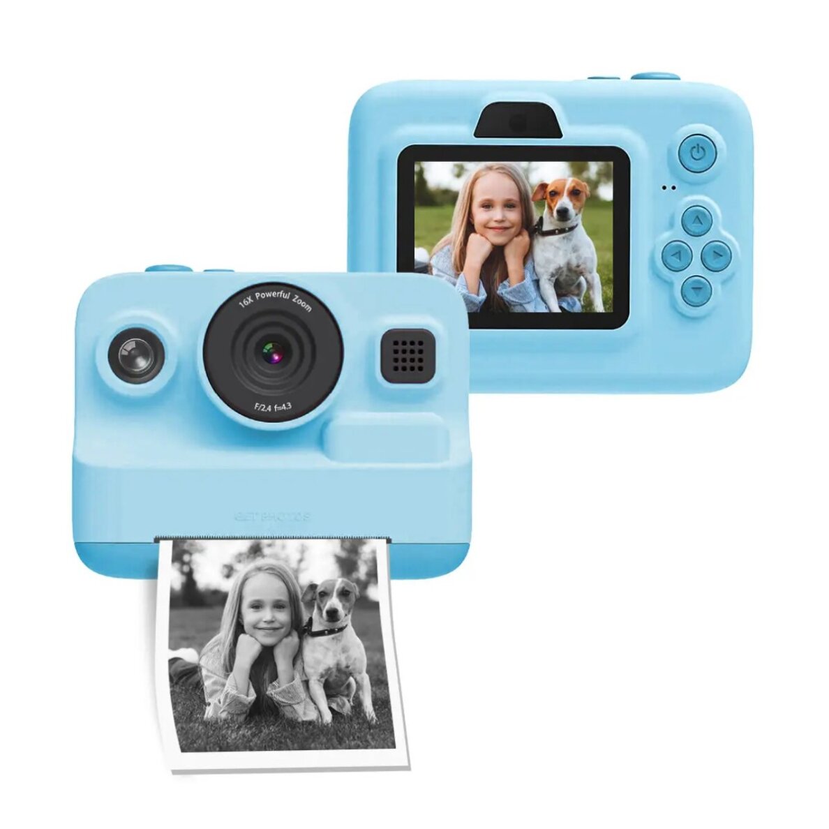 Vaikiškas fotoaparatas INSTANT K12 PRO blue