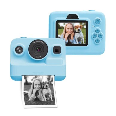 Vaikiškas fotoaparatas INSTANT K12 PRO blue Vaikiškas fotoaparatas INSTANT K12 PRO blue