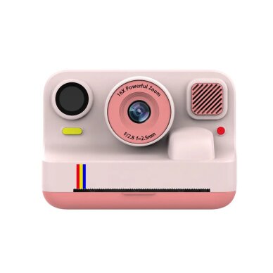 Vaikiškas fotoaparatas INSTANT K12 PRO pink