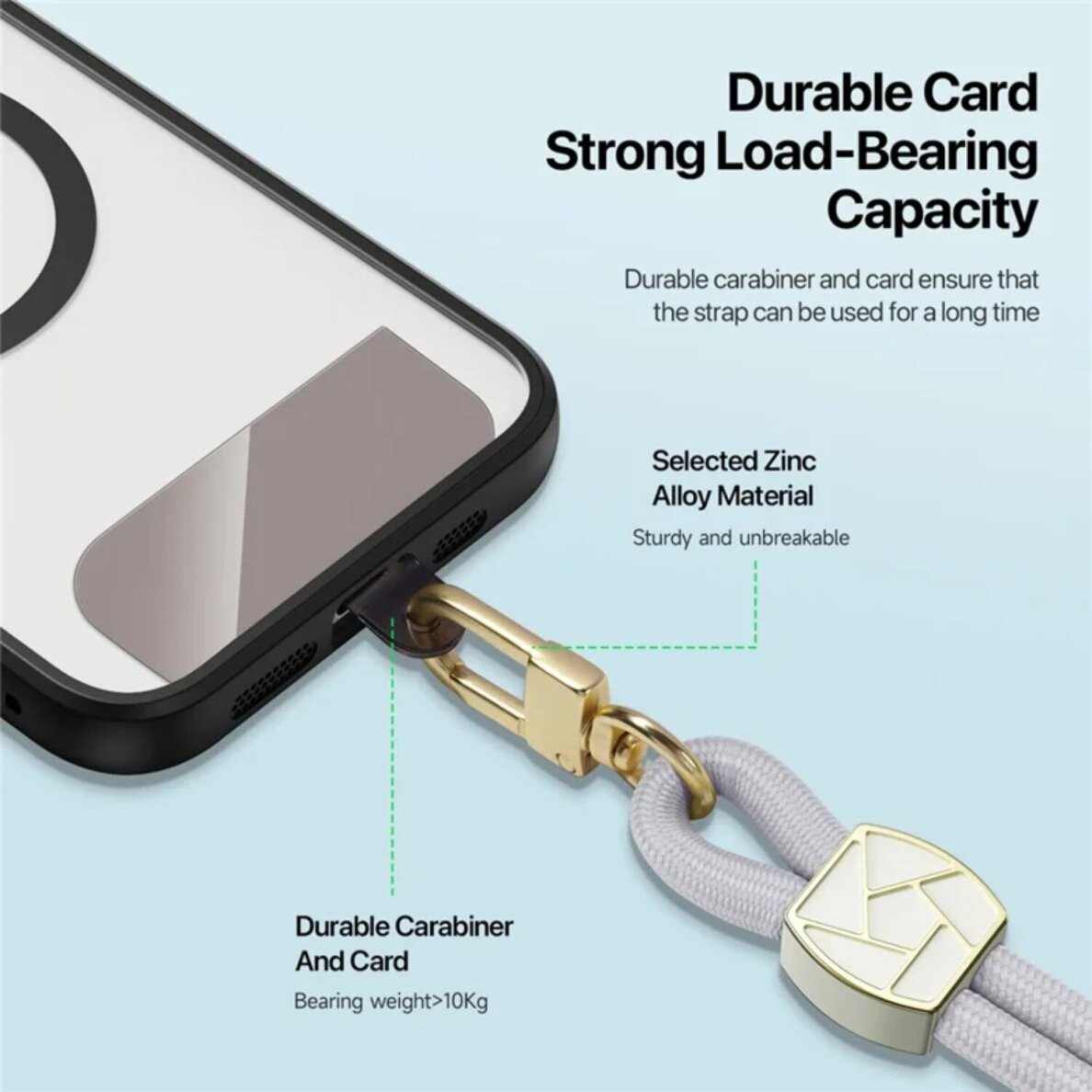 Virvutė mobiliam telefonui grey DUX DUCIS Garden Series Broken Ice 5