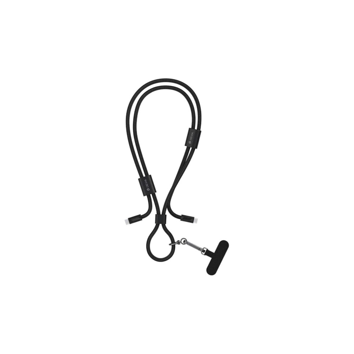 Virvutė telefonui - laidas black LIGHTNING 60W Devia Cable Pro5 1.6m