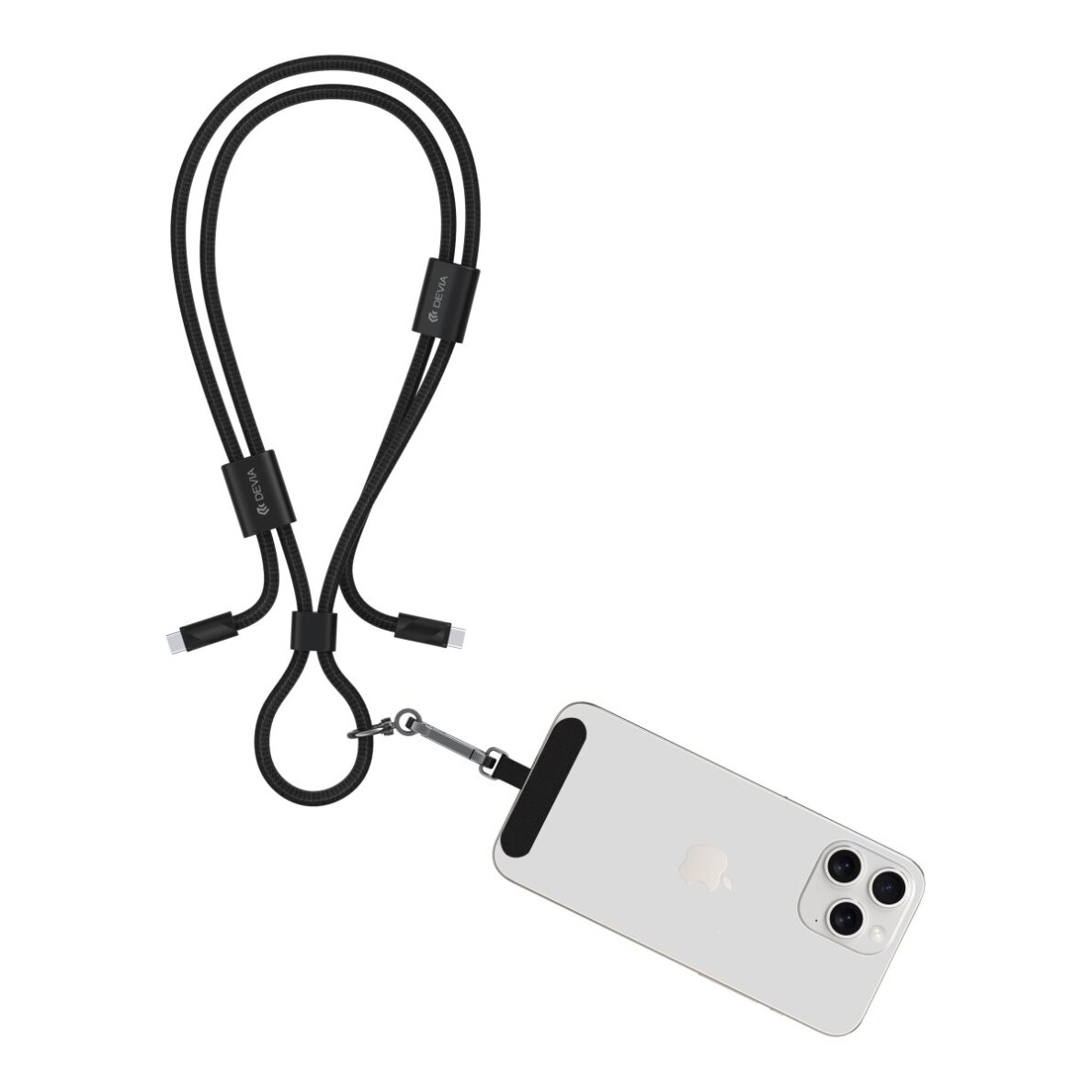 Virvutė telefonui - laidas black TYPE-C 60W Devia Cable Pro5 1.6m 1 Virvutė telefonui - laidas black TYPE-C 60W Devia Cable Pro5 1.6m 1