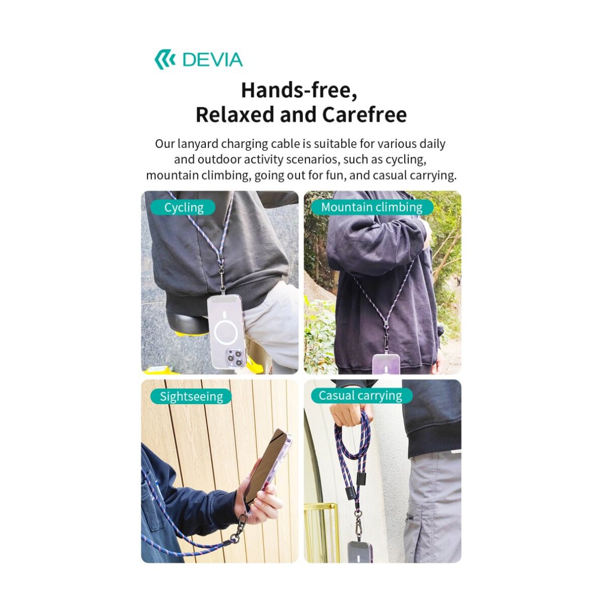 Virvutė telefonui - laidas black TYPE-C 60W Devia Cable Pro5 1.6m 6 Virvutė telefonui - laidas black TYPE-C 60W Devia Cable Pro5 1.6m 6