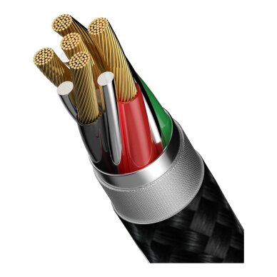 Virvutė telefonui - laidas black TYPE-C 60W Devia Cable Pro5 1.6m 3