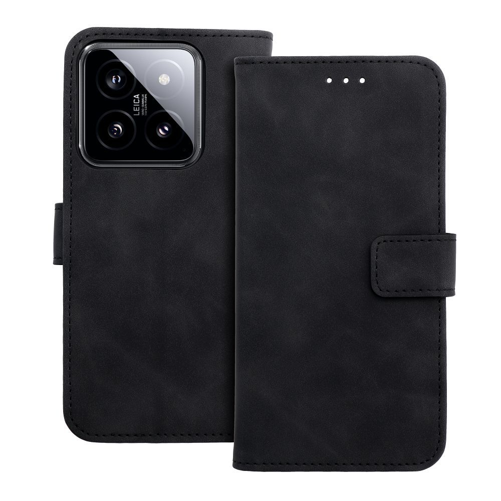 XIAOMI 14 black VELVET dėklas 9