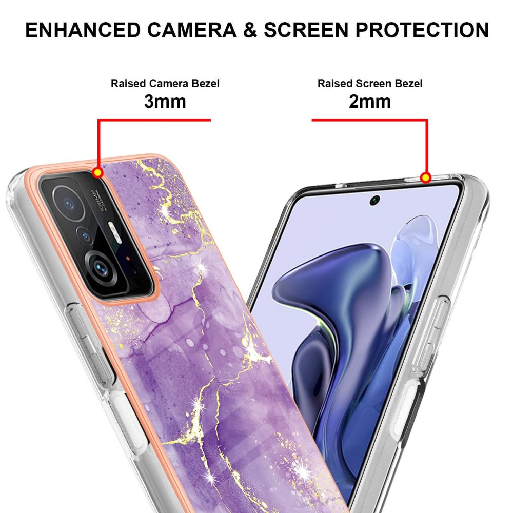 XIAOMI MI 11T/MI 11T PRO Tracy nugarėlė MILKY WAY MARBLE Purple 3