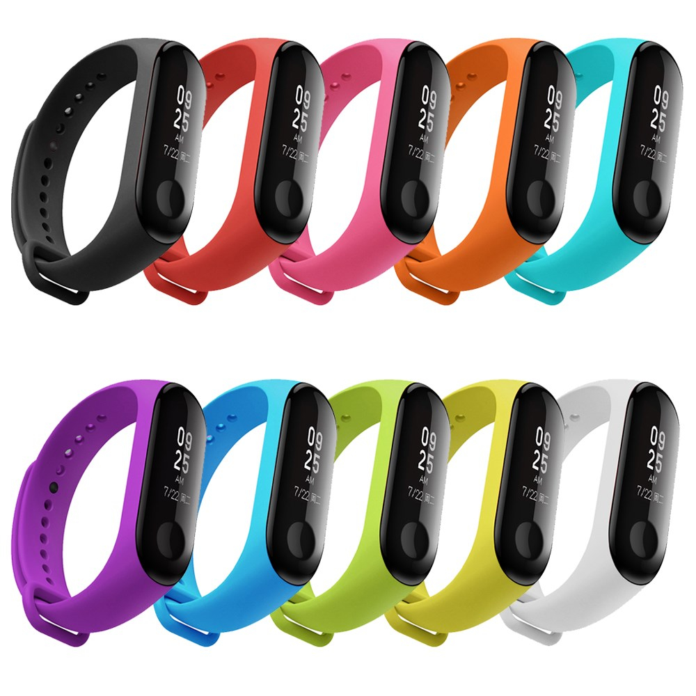 Xiaomi Mi Smart Band 4 / Mi Band 3 black apyrankė Flexible Silicone 1