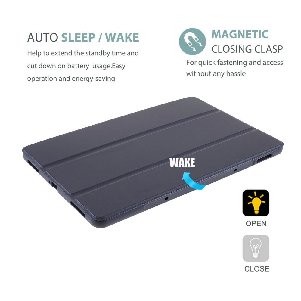 Xiaomi Pad 5/ Pad 5 PRO 11" mėlynas silikoninis TRIFOLD dėklas 6