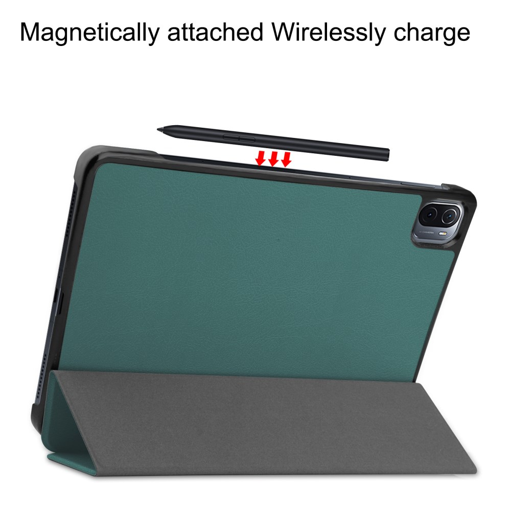 Xiaomi Pad 5/ Pad 5 PRO 11" dark green TRIFOLD dėklas 4