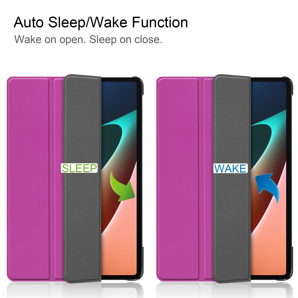 Xiaomi Pad 5/ Pad 5 PRO 11" violetinis TRIFOLD dėklas 1