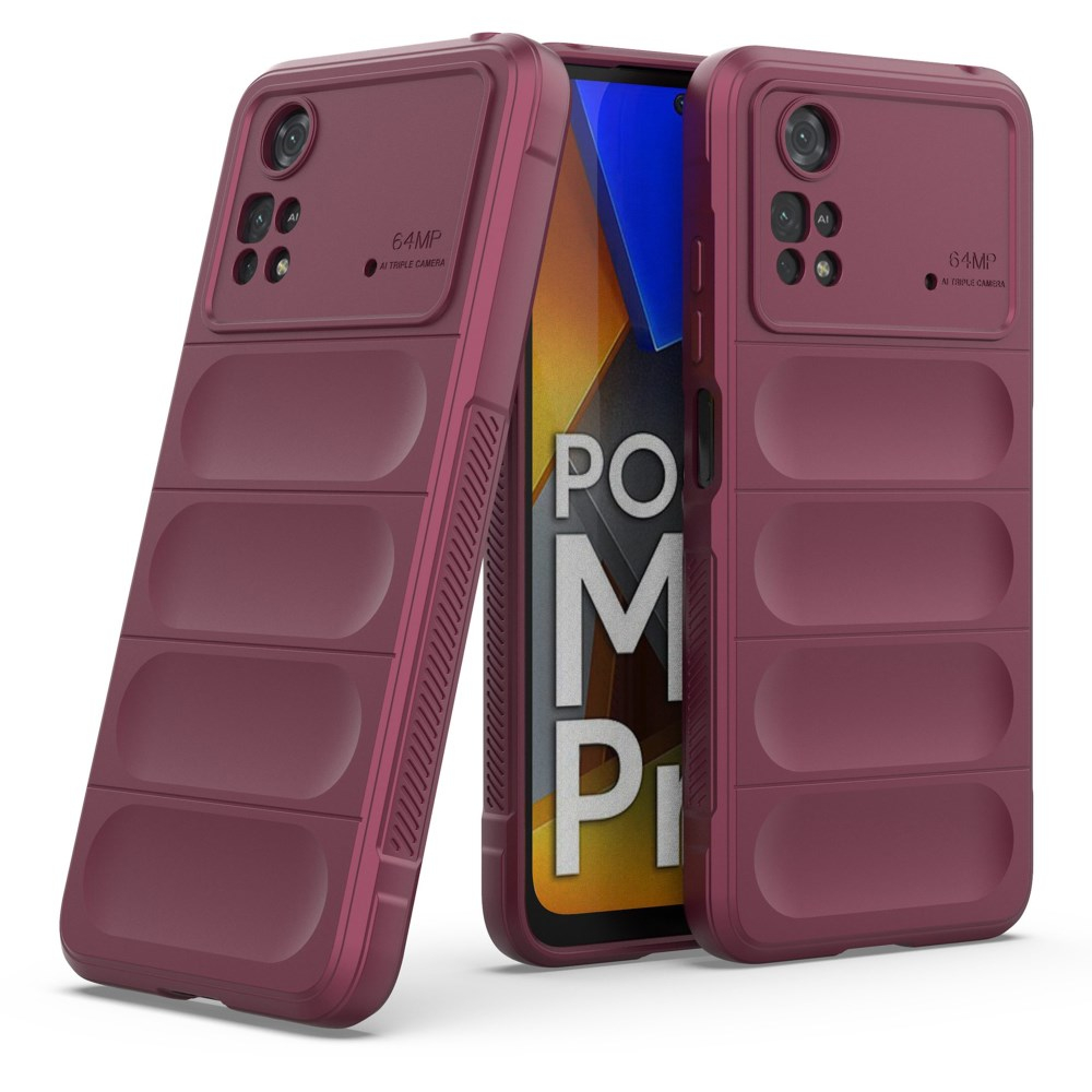 XIAOMI POCO M4 PRO bordo Tracy Anti-slip Rugged nugarėlė 5