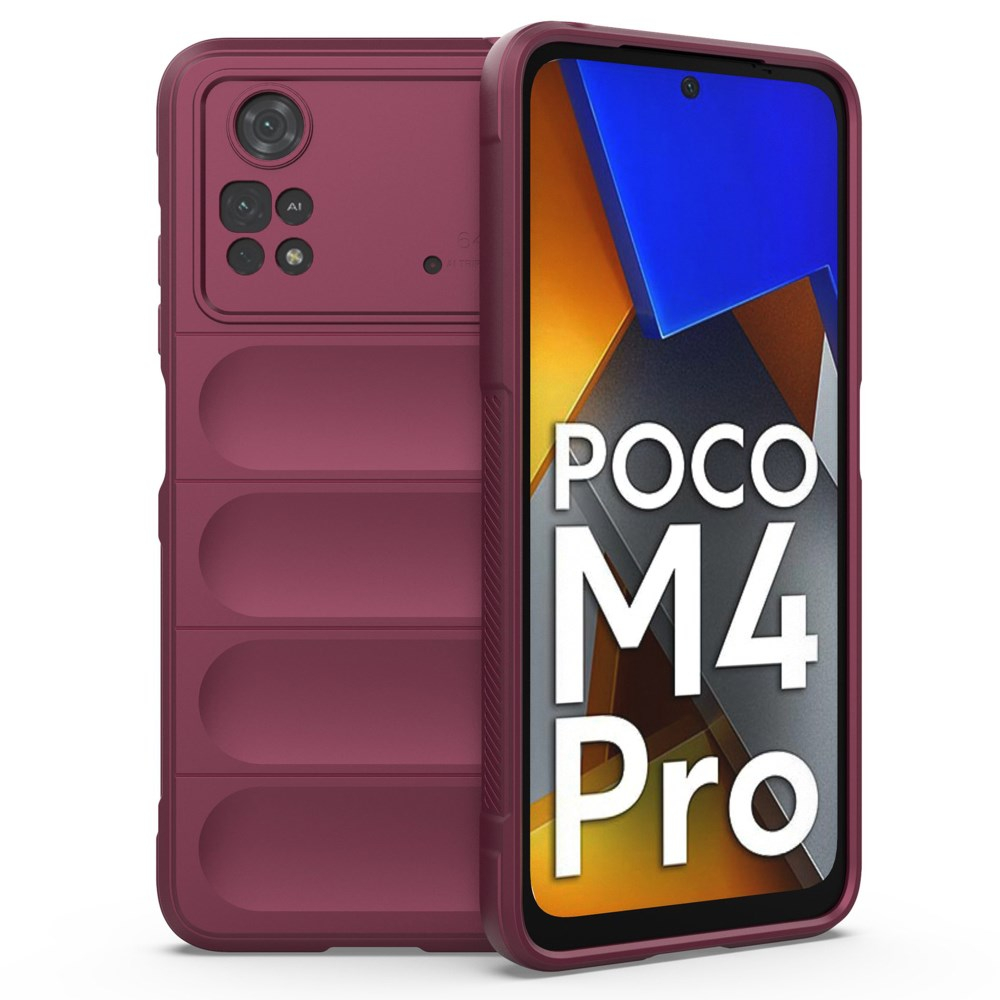 XIAOMI POCO M4 PRO bordo Tracy Anti-slip Rugged nugarėlė