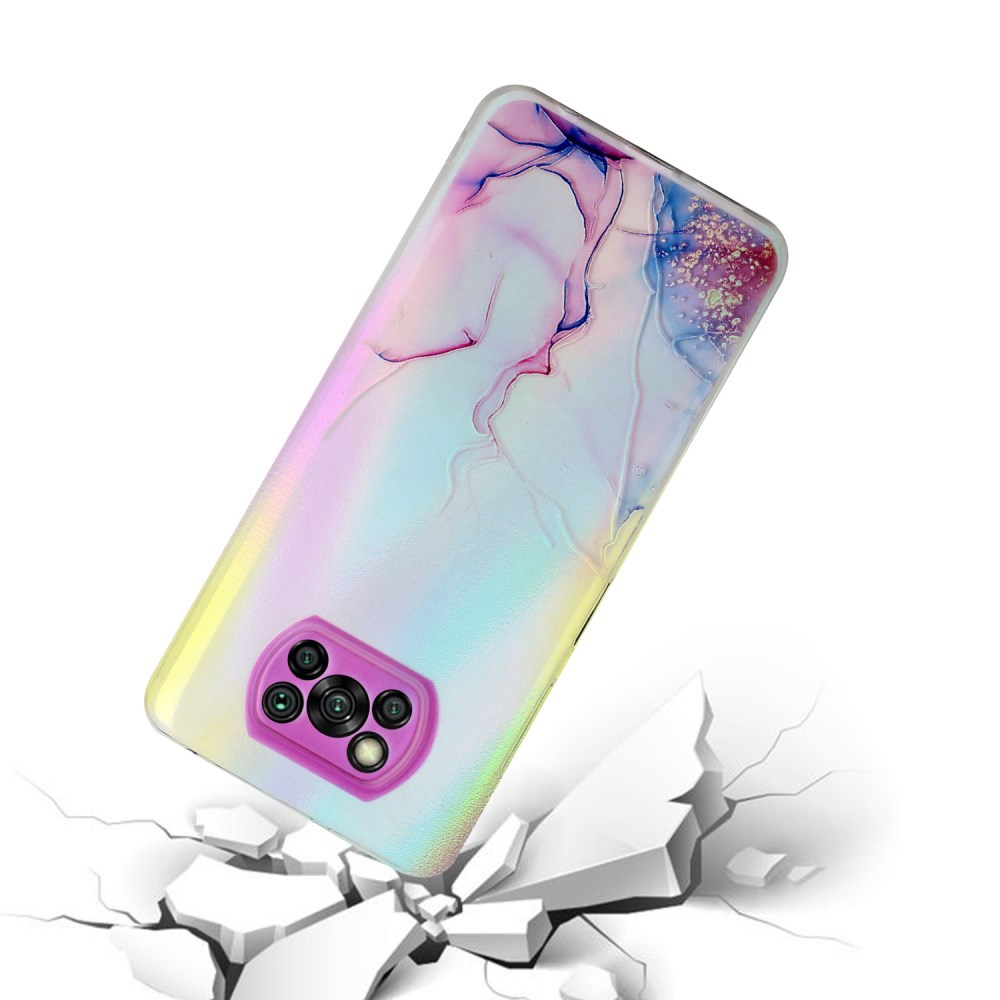 Xiaomi POCO X3 NFC/ X3 PRO Tracy nugarėlė LASER MARBLE Purple/Blue 1