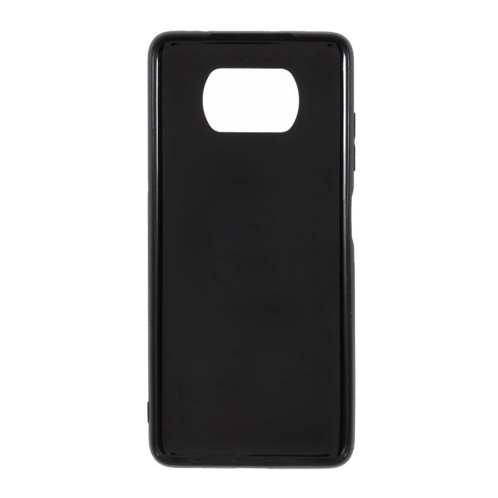 XIAOMI POCO X3 NFC/X3 PRO juodos spalvos CARBON FIBER nugarėlė 2