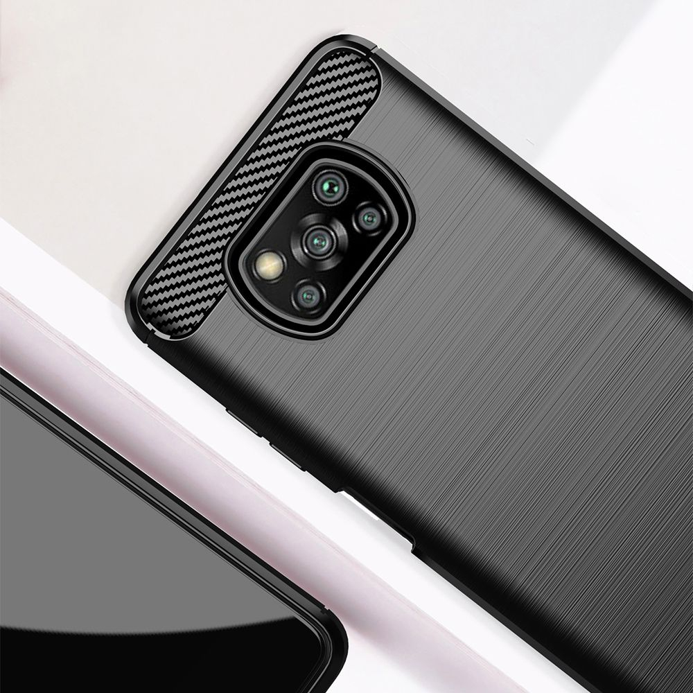 XIAOMI POCO X3 NFC / X3 PRO juoda LYGCARBON nugarėlė 8