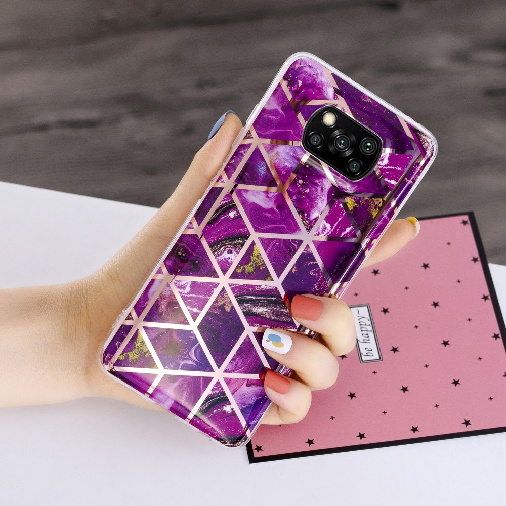 Xiaomi POCO X3 NFC/X3 PRO Tracy nugarėlė Geometric purple marble 3