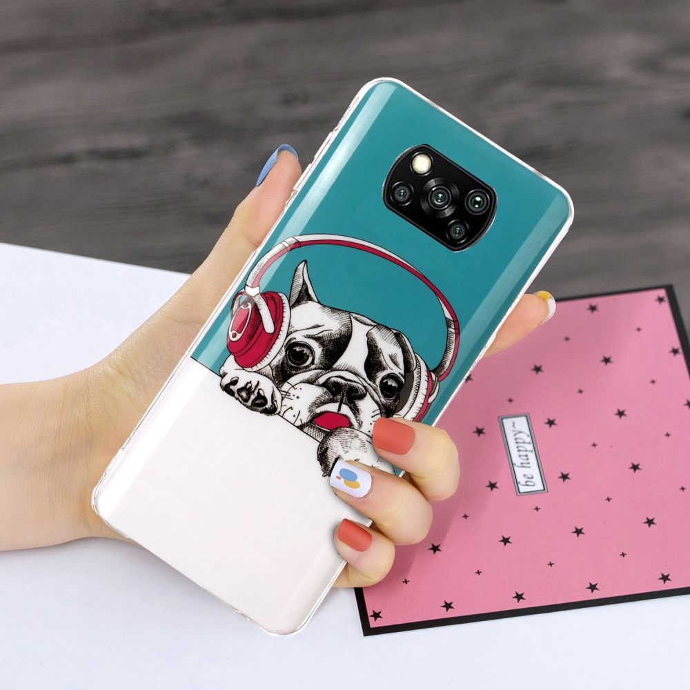 Xiaomi POCO X3 NFC/X3 PRO Tracy šviečianti tamsoje nugarėlė Dog with Headset 3