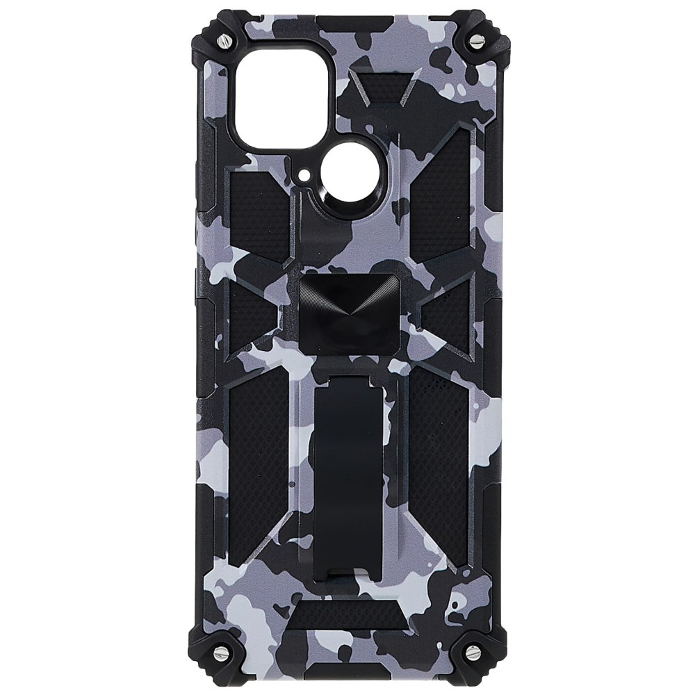 XIAOMI REDMI 10C/POCO C40 black camouflage ARMOR METAL nugarėlė 1