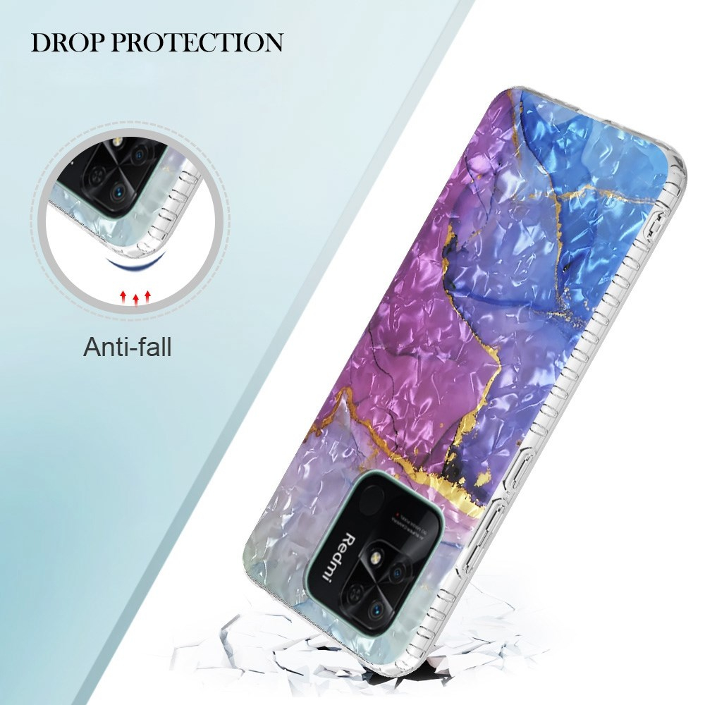 XIAOMI REDMI 10C/POCO C40 Tracy IMD IML nugarėlė Blue&Purple Marble13 2