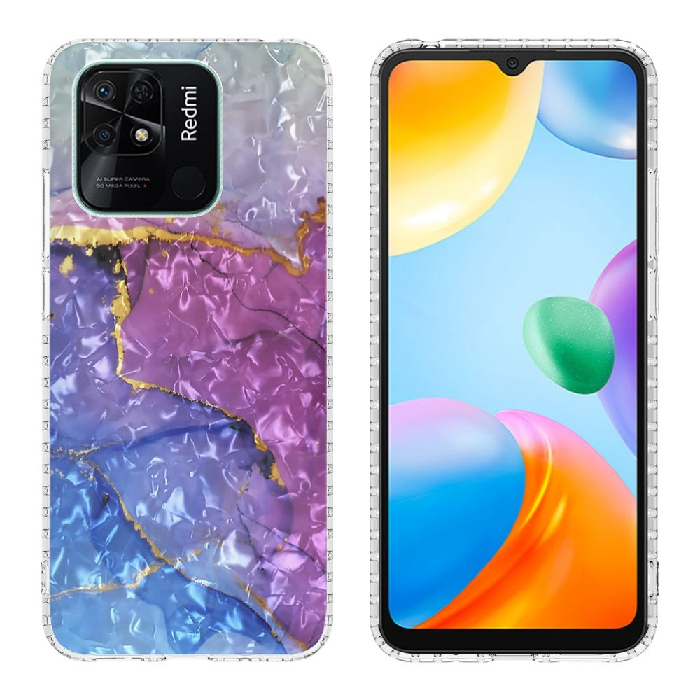 XIAOMI REDMI 10C/POCO C40 Tracy IMD IML nugarėlė Blue&Purple Marble13 5