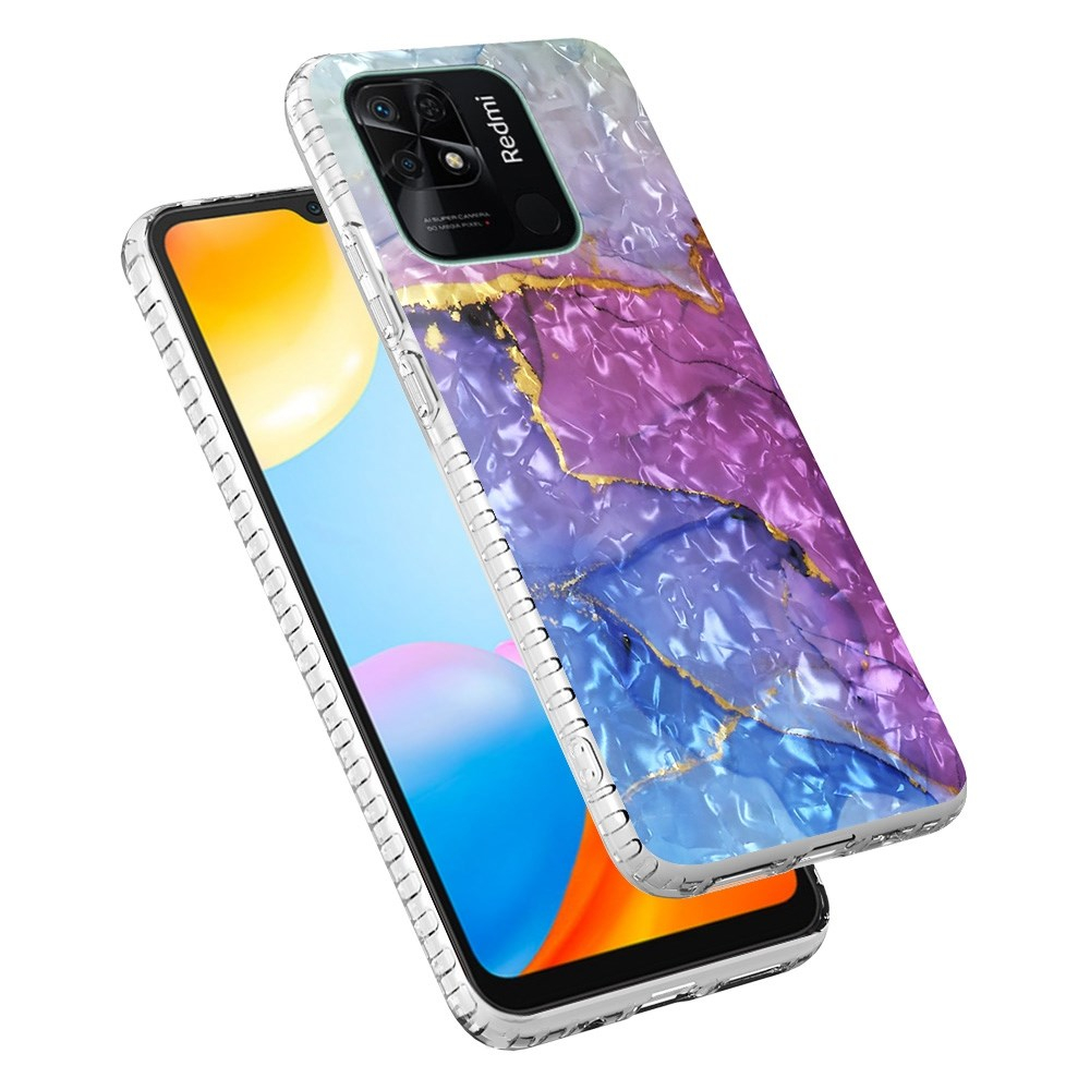 XIAOMI REDMI 10C/POCO C40 Tracy IMD IML nugarėlė Blue&Purple Marble13 6