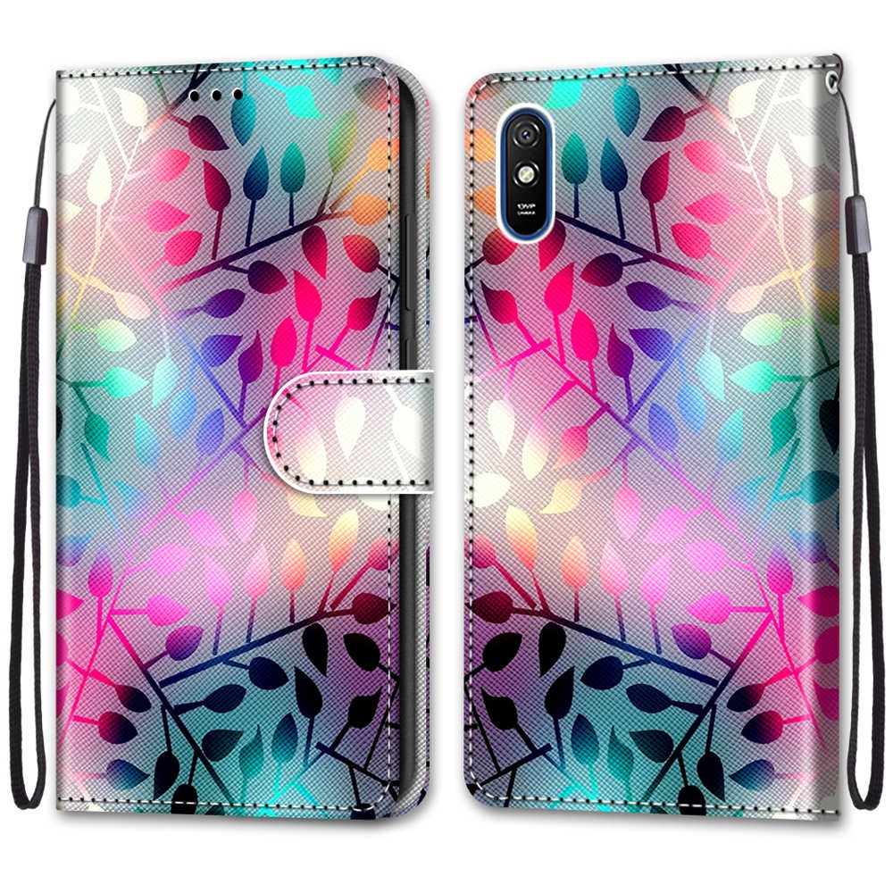 Xiaomi Redmi 9A Tracy fashion dėklas Colorful Leaves 1