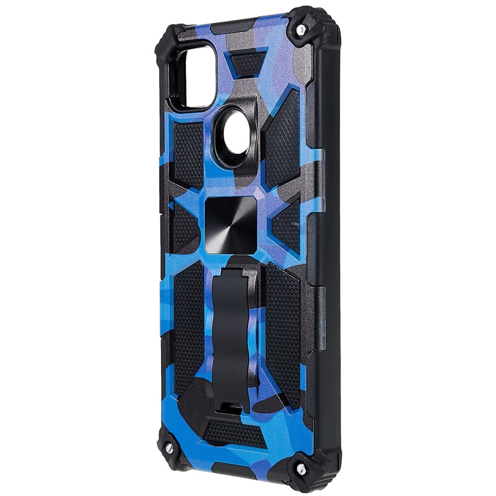 Xiaomi Redmi 9C/10A mėlyna camouflage ARMOR METAL nugarėlė 1