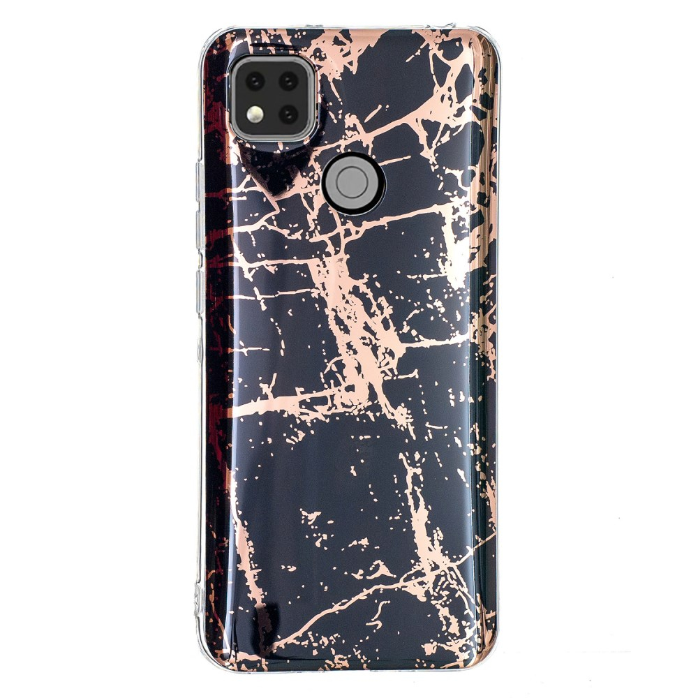 Xiaomi Redmi 9C/10A Tracy nugarėlė Black&gold Marble+ 1