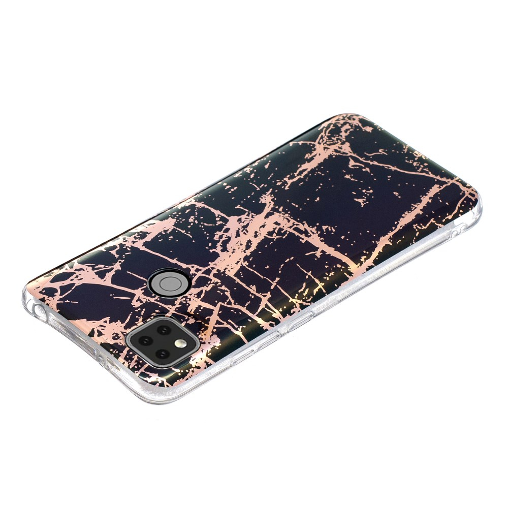 Xiaomi Redmi 9C/10A Tracy nugarėlė Black&gold Marble+ 2