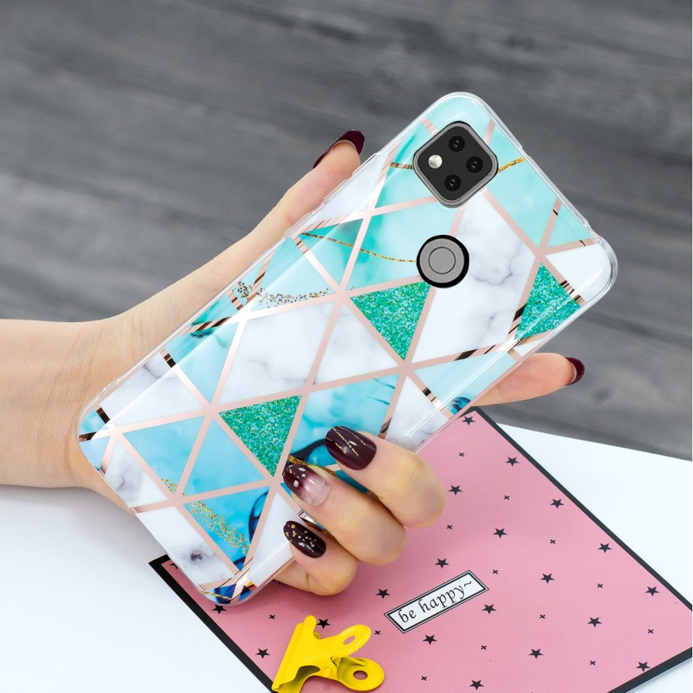 Xiaomi Redmi 9C/10A Tracy nugarėlė Geometric green marble 3