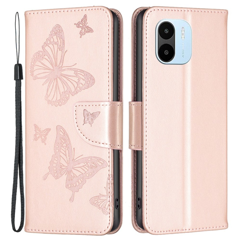 XIAOMI REDMI A1/REDMI A2 rausvas Tracy K.FLEXI dėklas Drugeliai