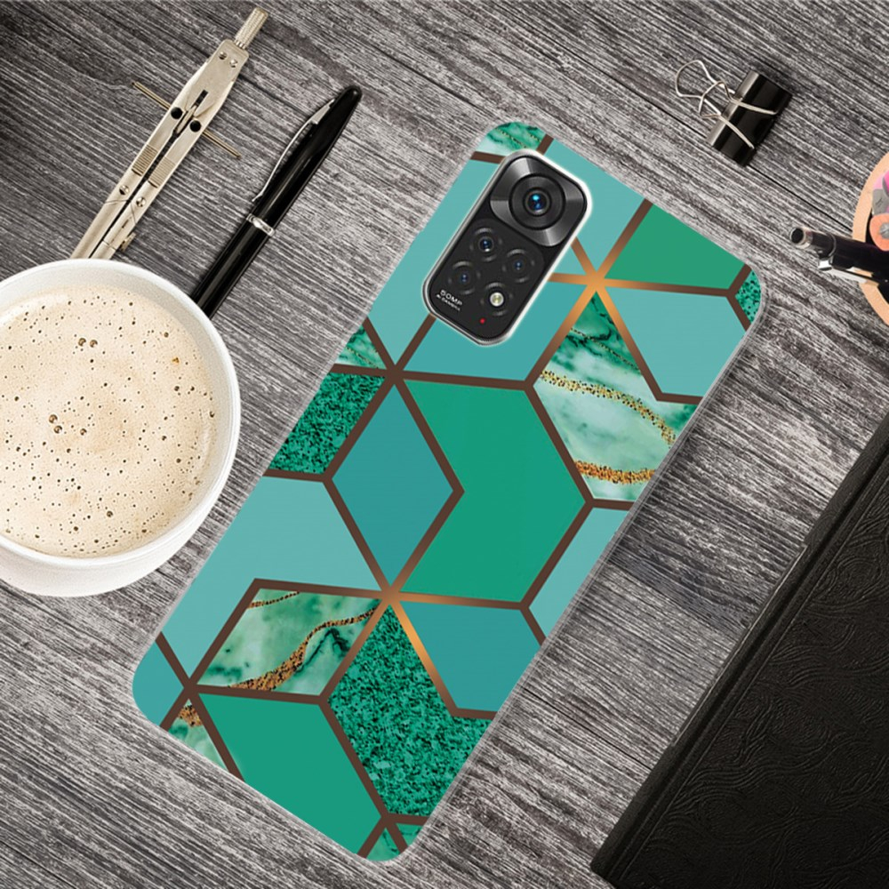 XIAOMI REDMI NOTE 11/11S Tracy nugarėlė Geometric marble green 1