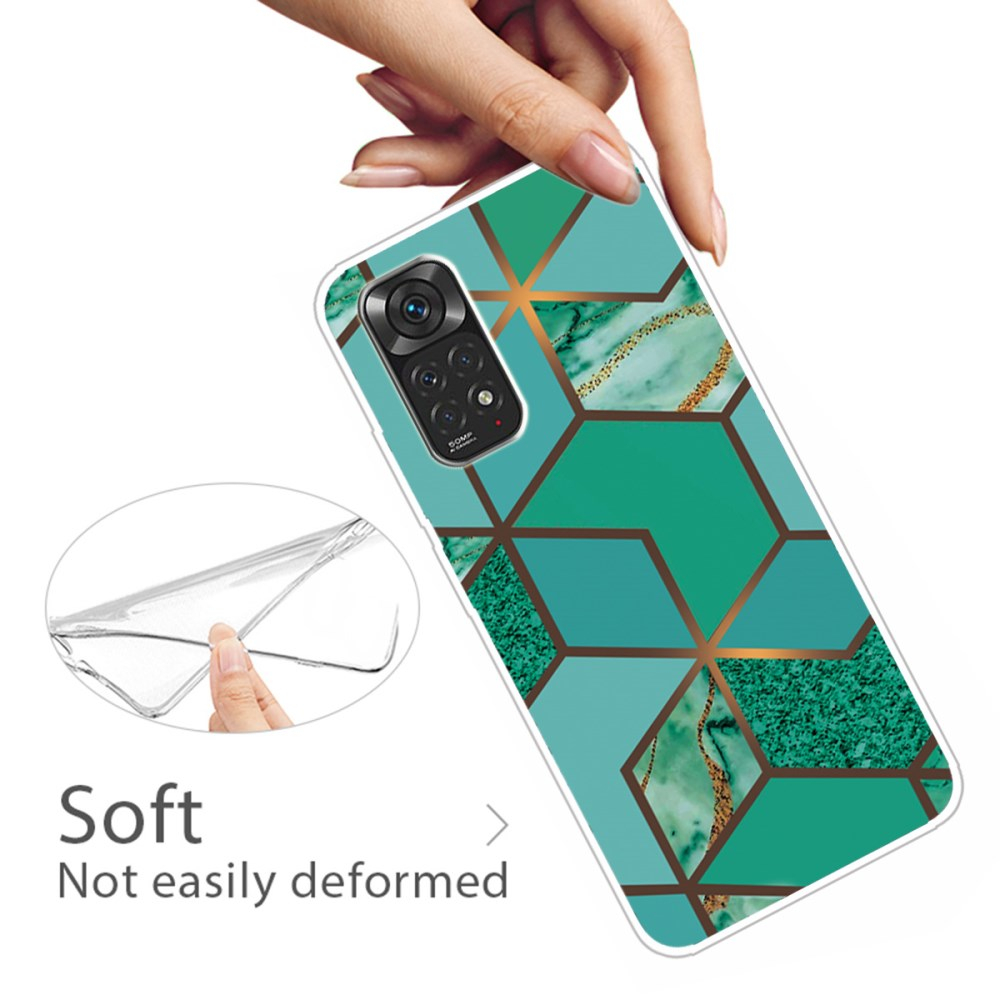 XIAOMI REDMI NOTE 11/11S Tracy nugarėlė Geometric marble green 2